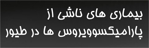 بیماریهای ناشی از پارامیکسو ویروسها در طیور 